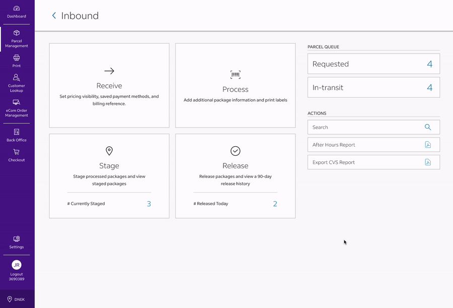 Quick Quote search and pricing interface