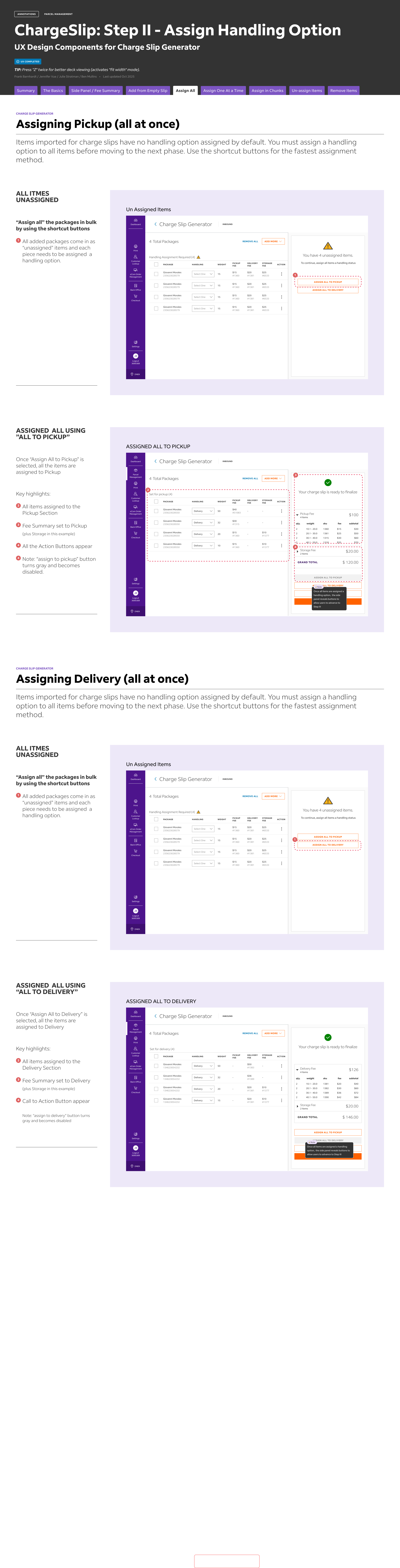 Assign Packages all at once