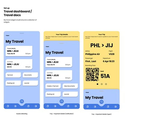 Parent Trip user flow screen 2